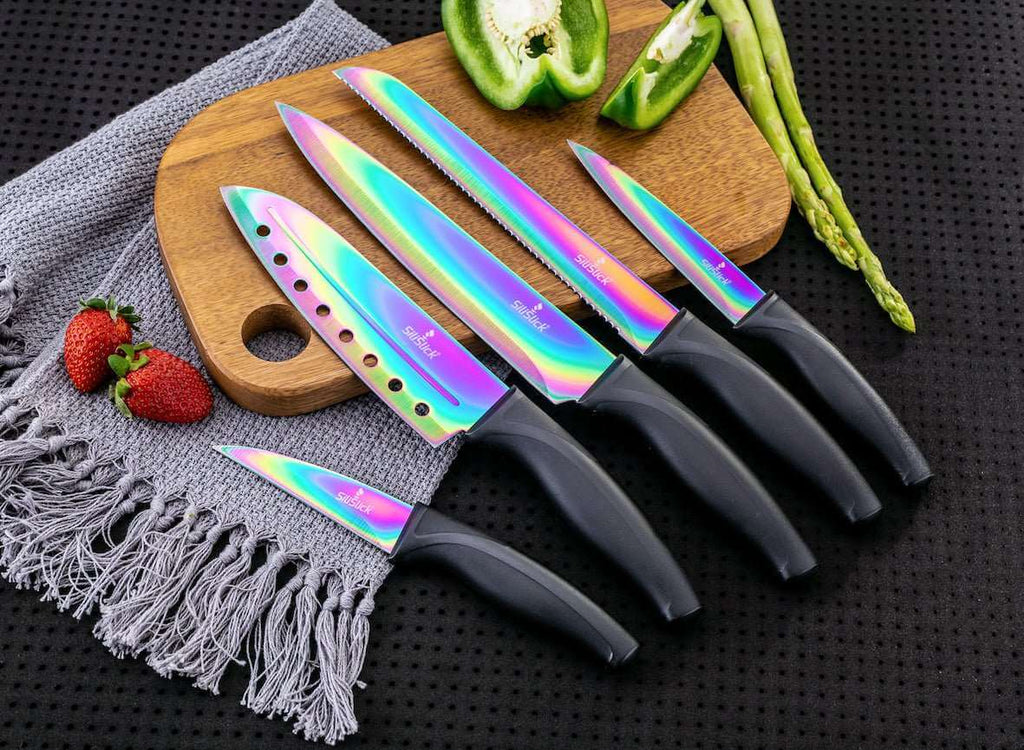 Kitchen Knife Set - Black Handle