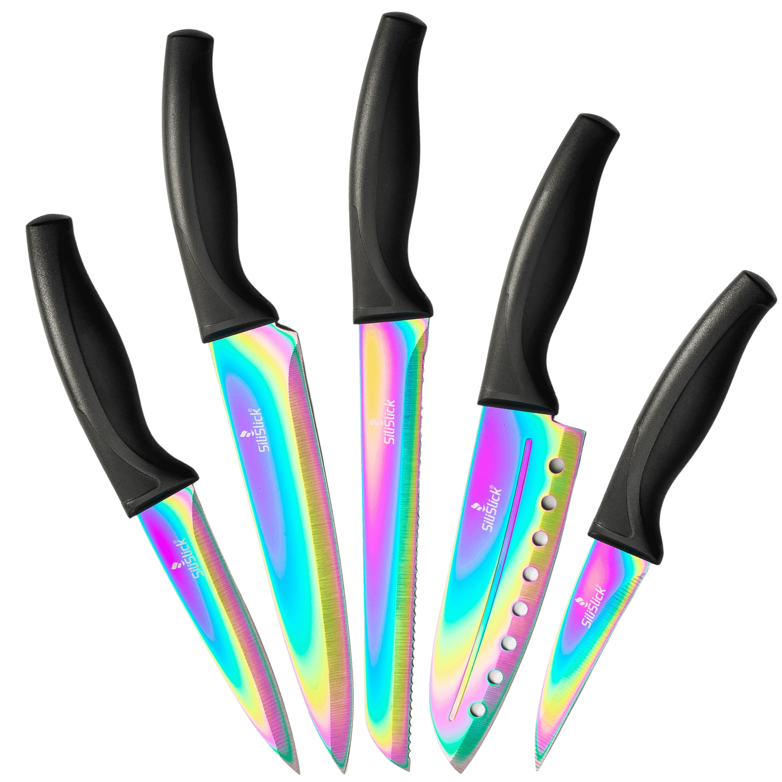 Kitchen Knife Set - Black Handle